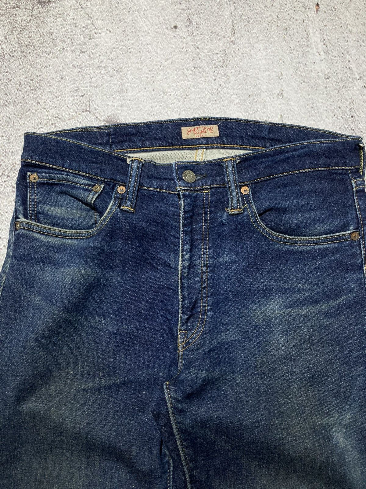 Sugar Cane Vintage Sugar Cane W32 Light Distressed Denim Jeans Pants Size US 31 - 15 Thumbnail