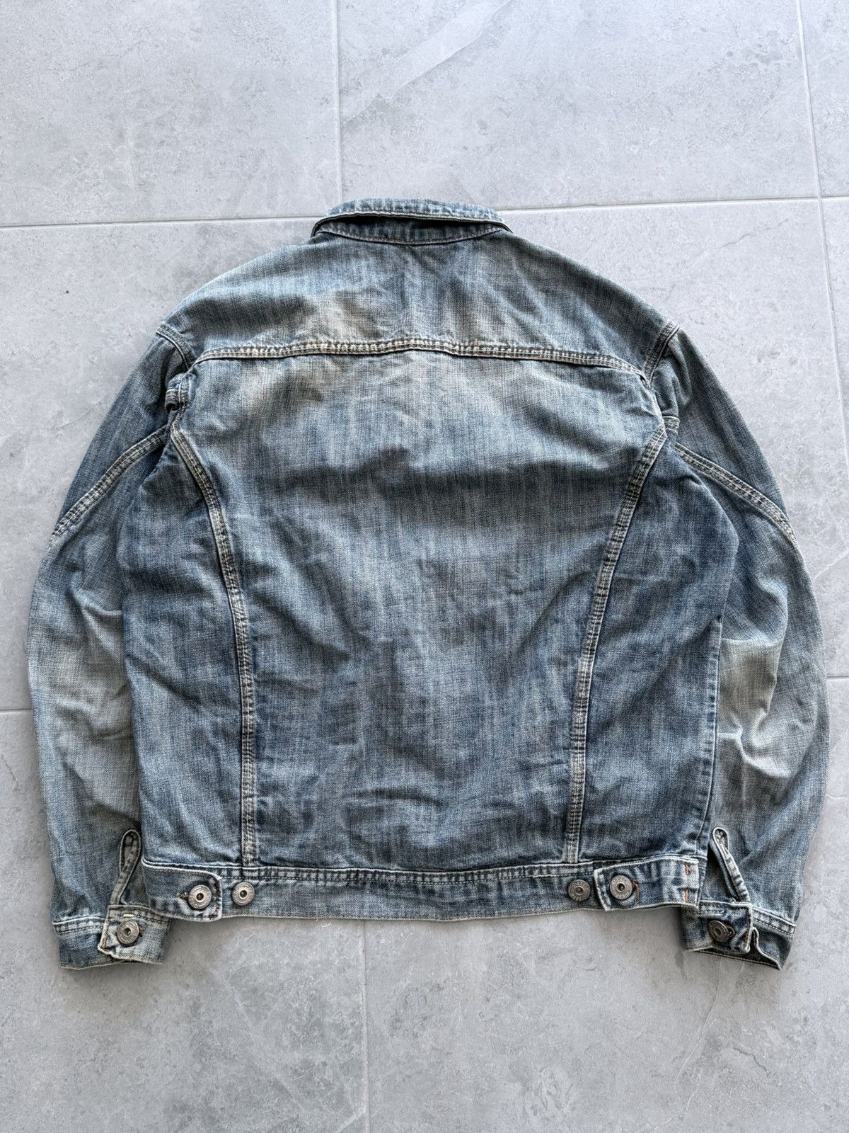 Diesel 00s Diesel Washed Faded Denim Jacket Size US M / EU 48-50 / 2 - 5 Thumbnail