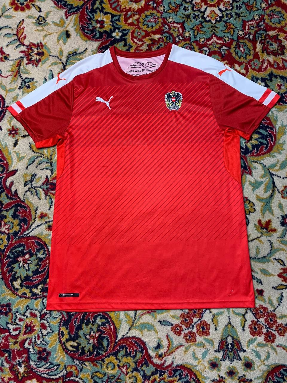 Puma Puma Austria 2016 2017 Home Football Shirt Soccer Jersey Size US XL / EU 56 / 4 - 1 Thumbnail