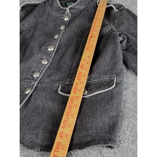 Lauren Ralph Lauren Lauren Ralph Lauren Sybella Jacket Women Sz 10 Black Denim E Size L / US 10 / IT 46 - 7 Thumbnail