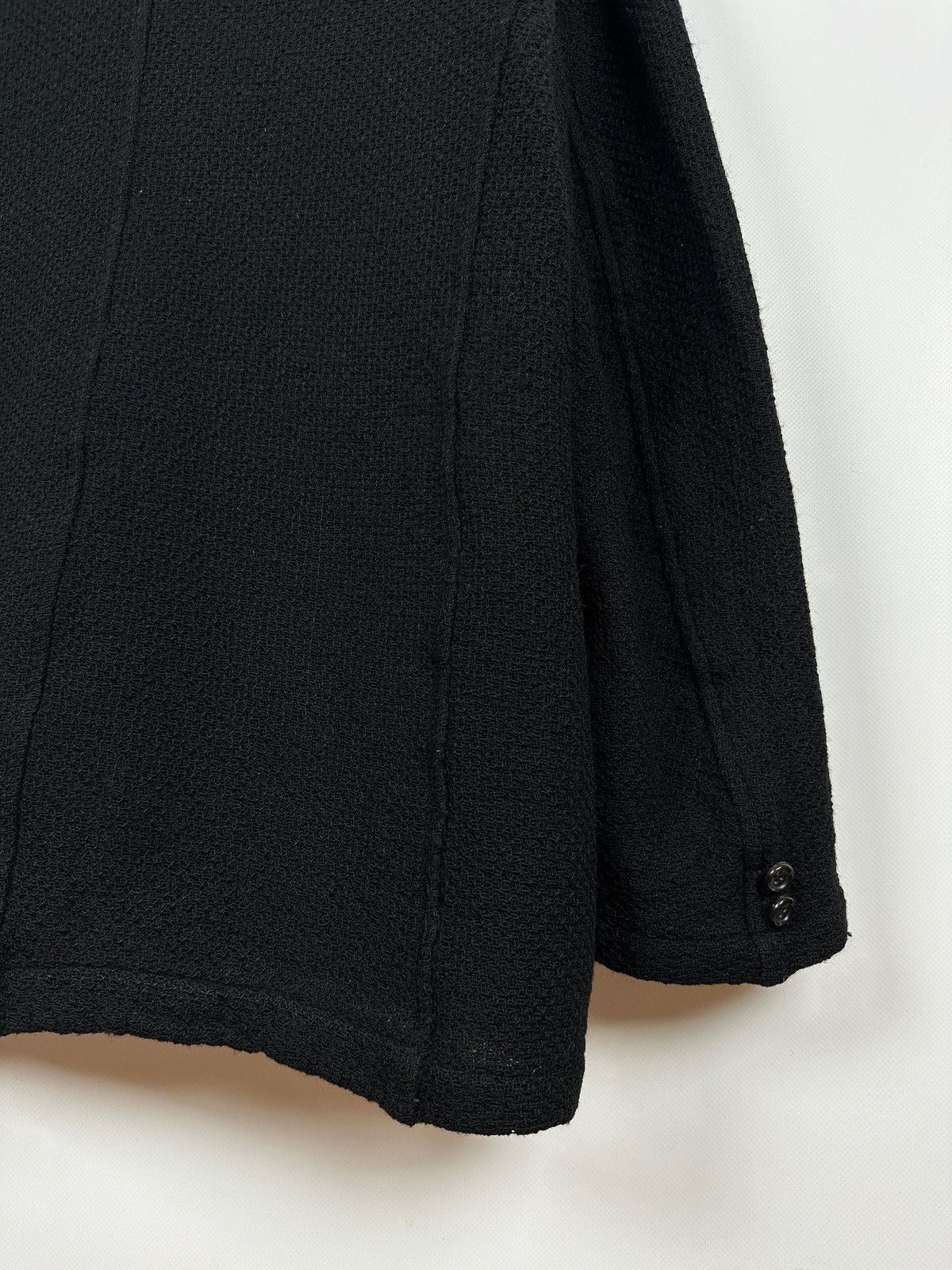 Comme des Garcons AD2002 Vintage Comme Des Garcons Homme Wool Knit Coat Jacket Size US M / EU 48-50 / 2 - 15 Thumbnail