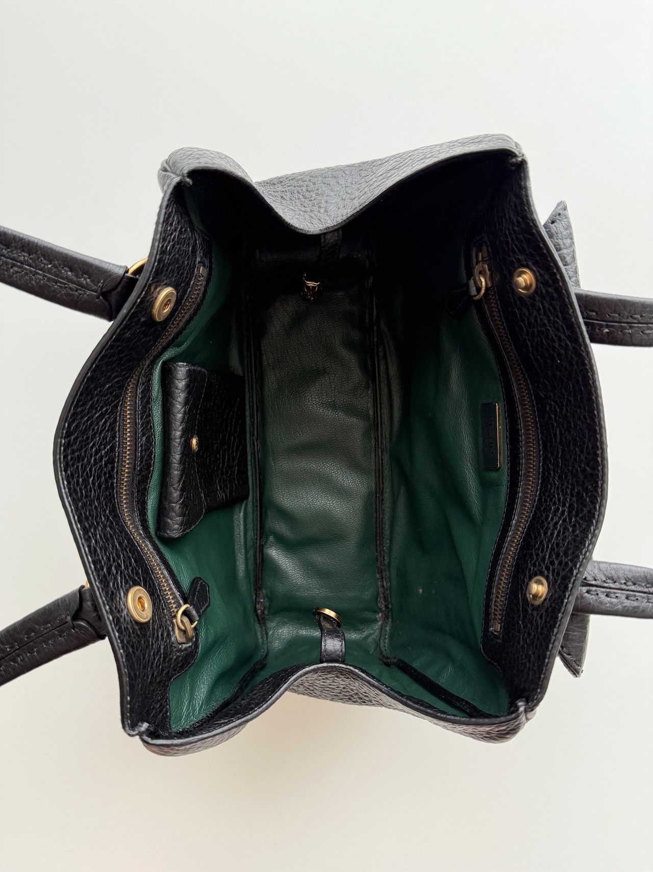 Prada FW2003 PRADA LEATHER HAND BAG Size ONE SIZE - 4 Thumbnail