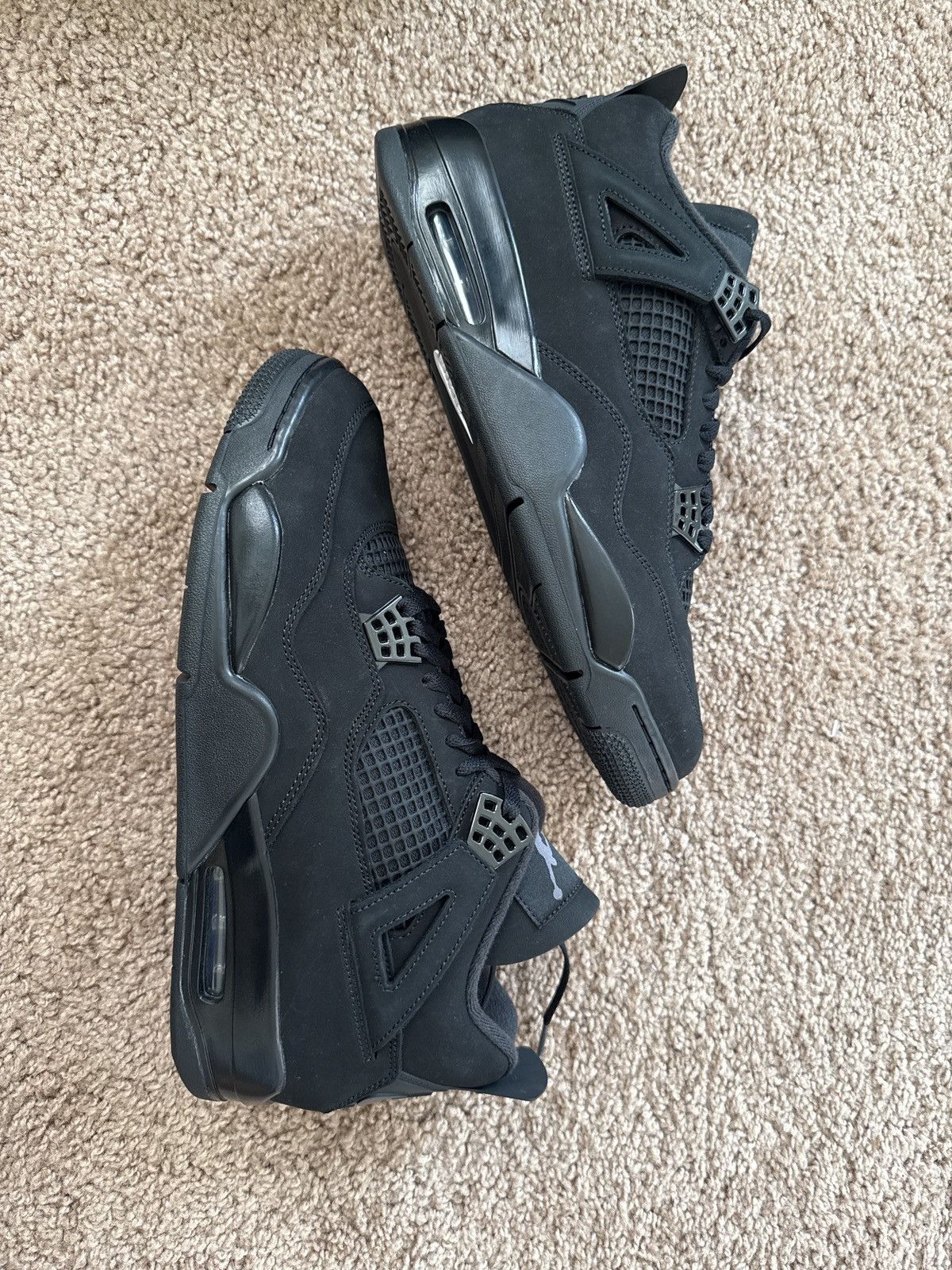 Jordan Brand Air jordan retro 4s black/blackcats Size US 12 / EU 45 - 6 Thumbnail
