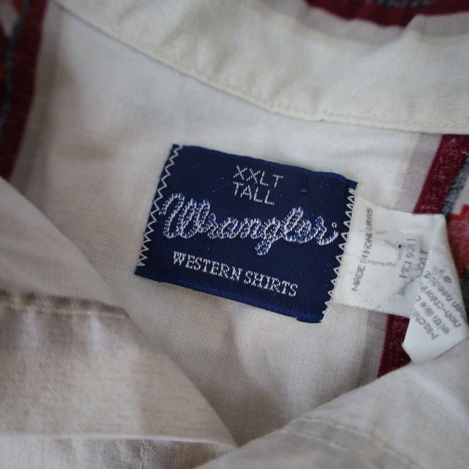Vintage × Wrangler Vintage Wrangler Aztec Pearl Snap Down Southwestern Shirt Size US XXL / EU 58 / 5 - 6 Thumbnail