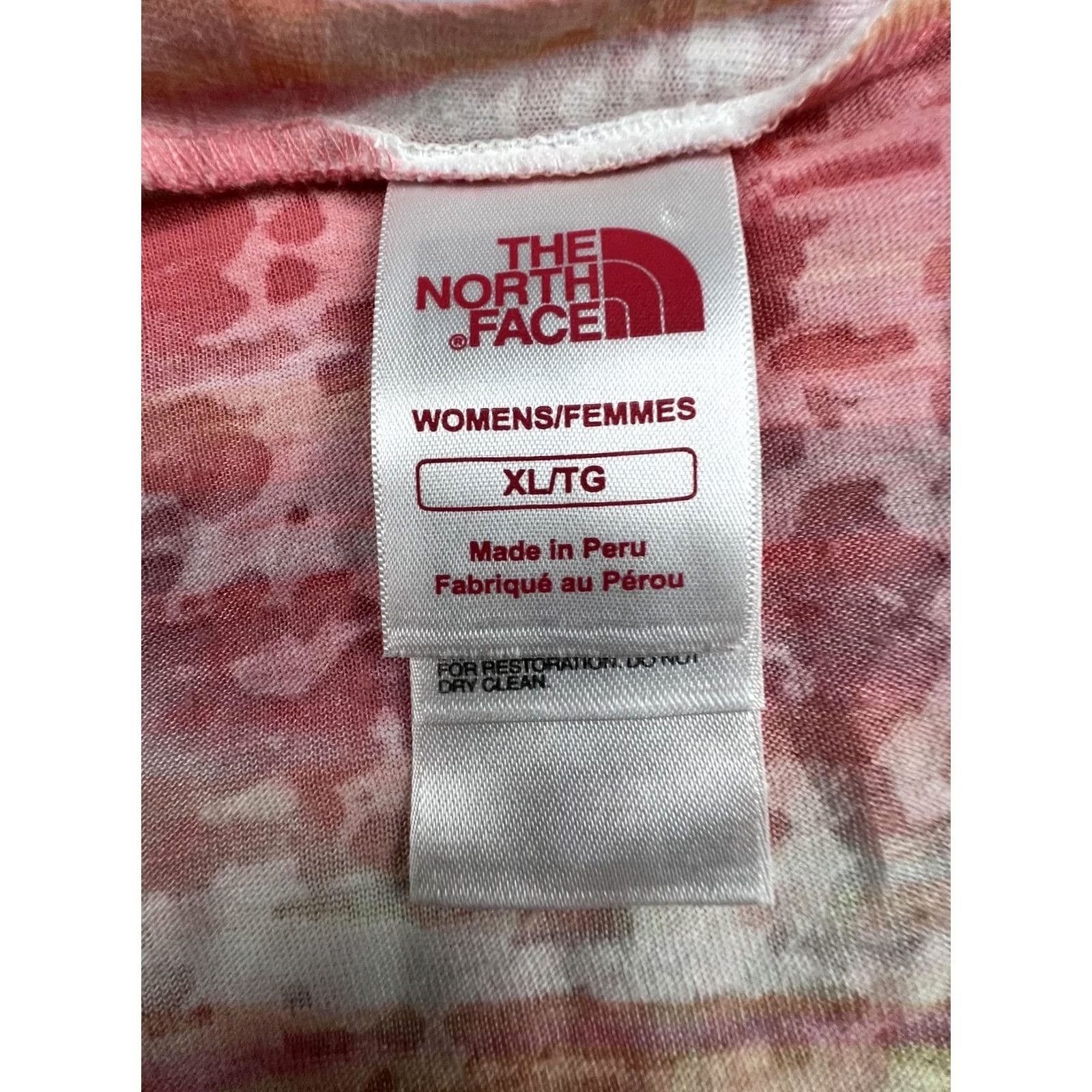 The North Face The North Face Shirt Womens XL Red Striped V-Neck Short Sleeve Lightweight Tee Size XL / US 12-14 / IT 48-50 - 3 Thumbnail