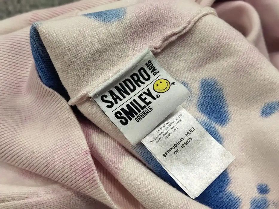 Sandro Sandro x Smiley Tie Dye Multicolor stretch Sweater Smiley Size L / US 10 / IT 46 - 9 Thumbnail