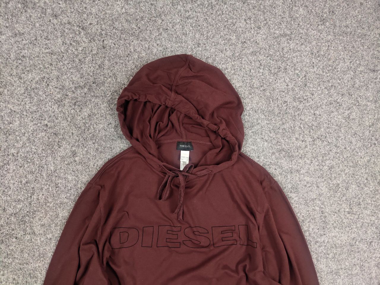 Diesel Vintage Diesel Dark Brown Logo Y2k Long Sleeve Light Hoodie Size US M / EU 48-50 / 2 - 4 Thumbnail