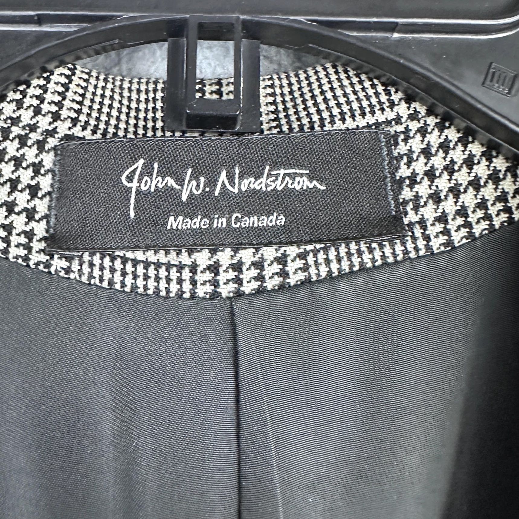 Nordstrom VINTAGE John W. Nordstrom Loro Piana Blazer Mens 48R Gray Plaid Cashmere 3 Button Coat Size 48R - 7 Thumbnail