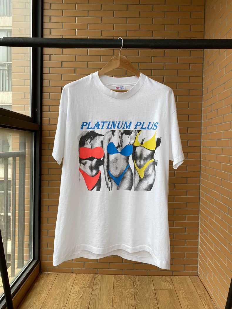 Vintage VintageTee 90s Platinum Plus 2505-Nextarrow Size US XL / EU 56 / 4 - 1 Thumbnail