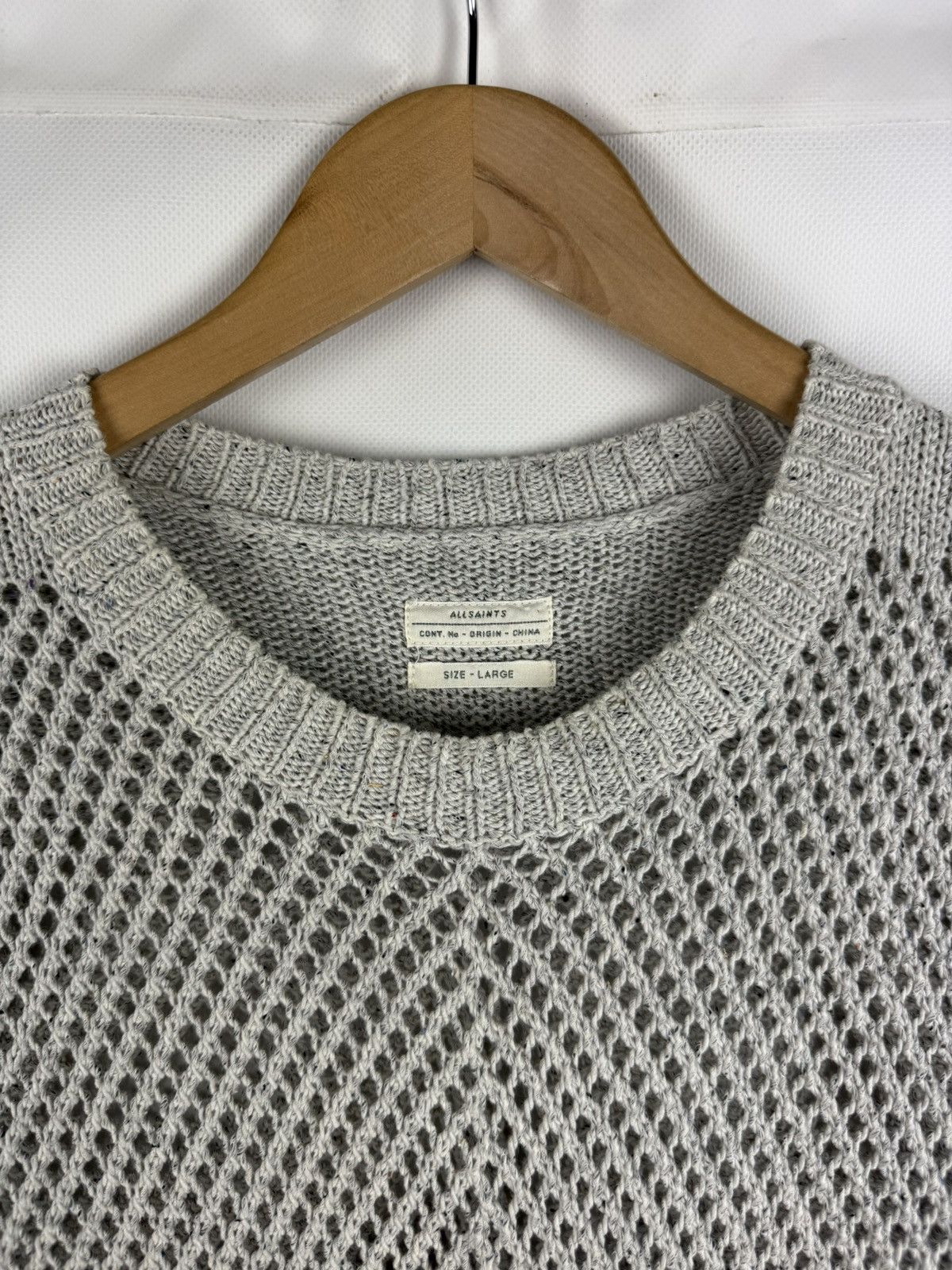 Allsaints Allsaints Bannok Crew Heavy Knit AvantGarde Sweater Pullover Size US L / EU 52-54 / 3 - 8 Thumbnail