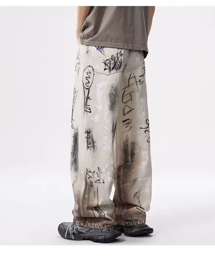 Other Graffiti contrast color denim Size US 30 / EU 46 - 2 Thumbnail