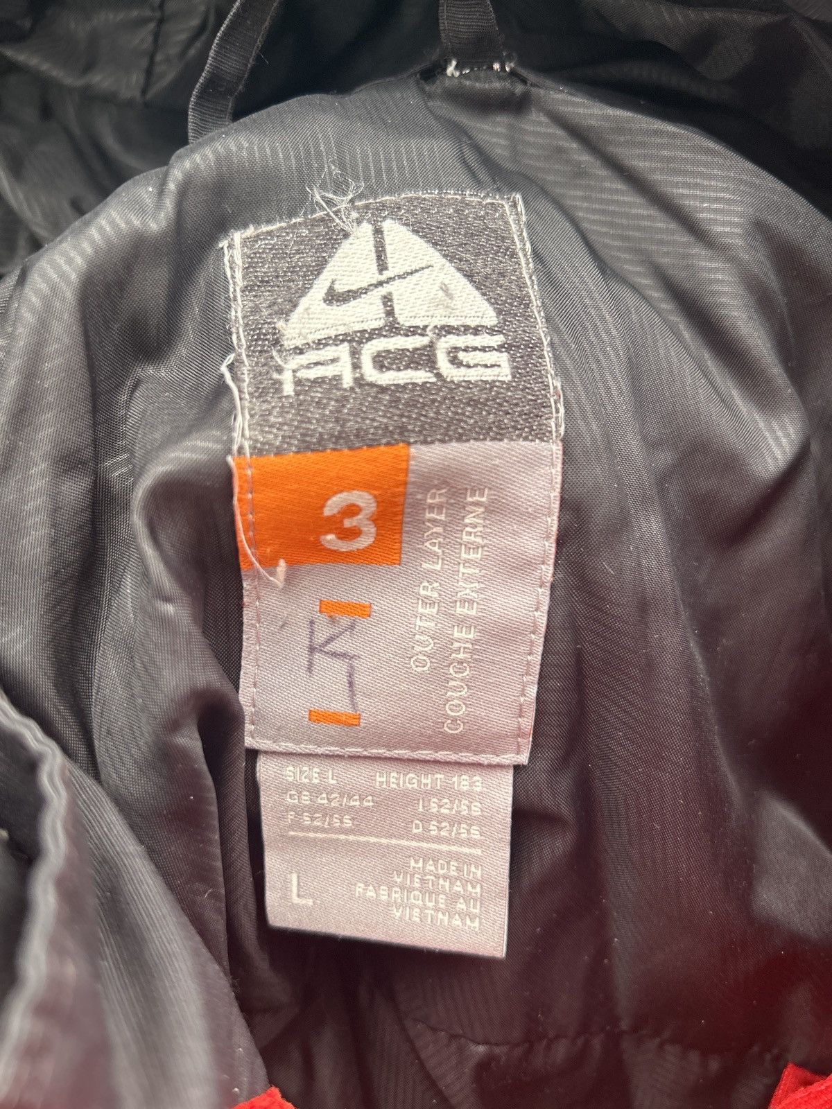 Nike × Nike ACG × Vintage Nike ACG vintage black jacket hooded Size US L / EU 52-54 / 3 - 3 Thumbnail
