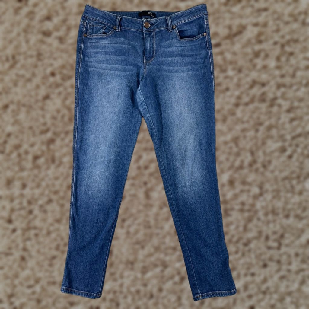 Vintage VINTAGE 1822 Denim Pants Women's Tapered Jeans Mid Rise Blue Cotton Blend 90s Western Style, Womens 32 Size 24" / US 00 / IT 34 - 1 Thumbnail