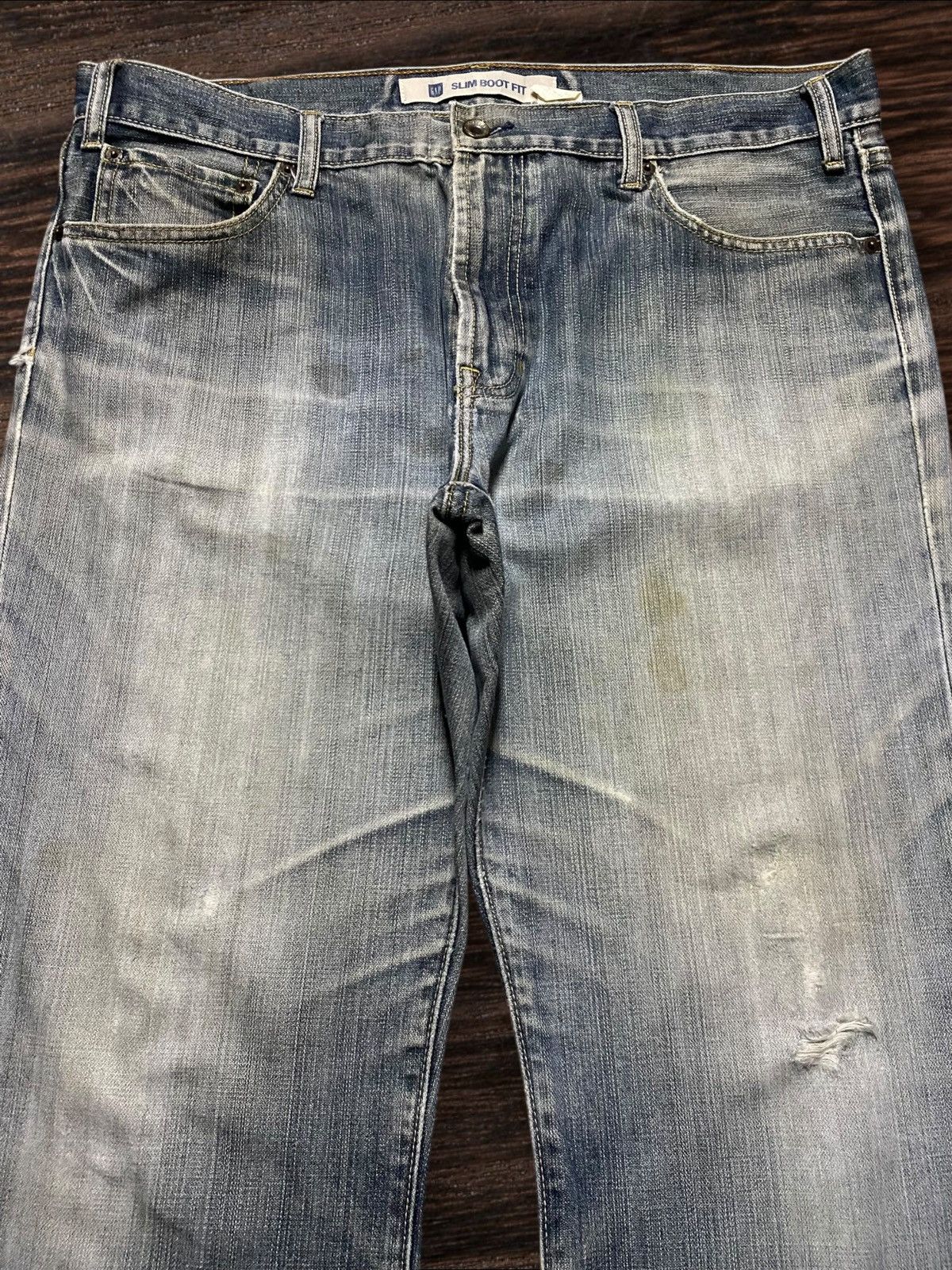 Gap Vintage Gap Francisco Distressed Slim Boot Cut Fit Jeans Size US 38 / EU 54 - 3 Thumbnail
