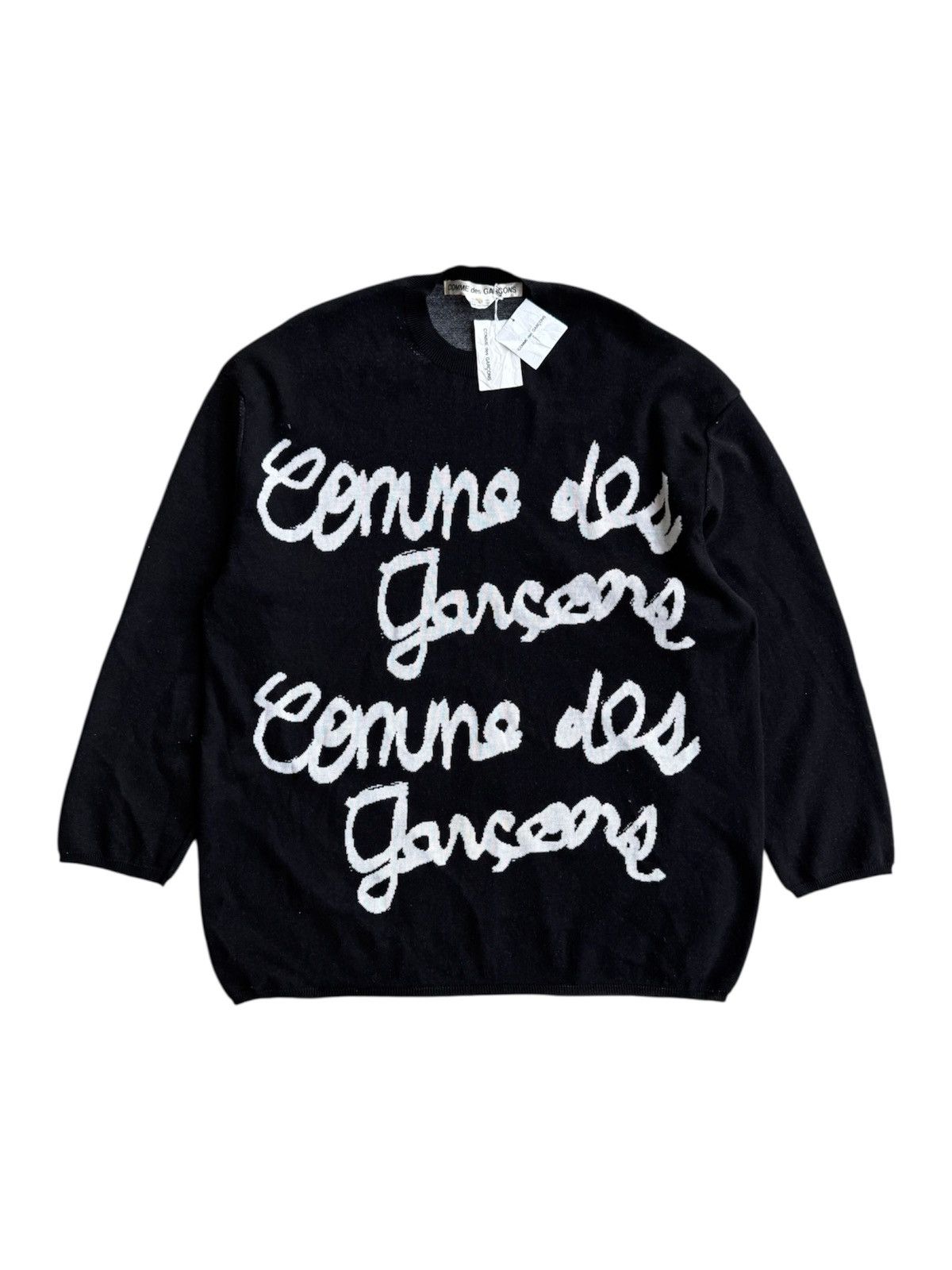 Comme des Garcons Comme des Garcons Spell Out Baggy Knitwear Size US M / EU 48-50 / 2 - 1 Thumbnail