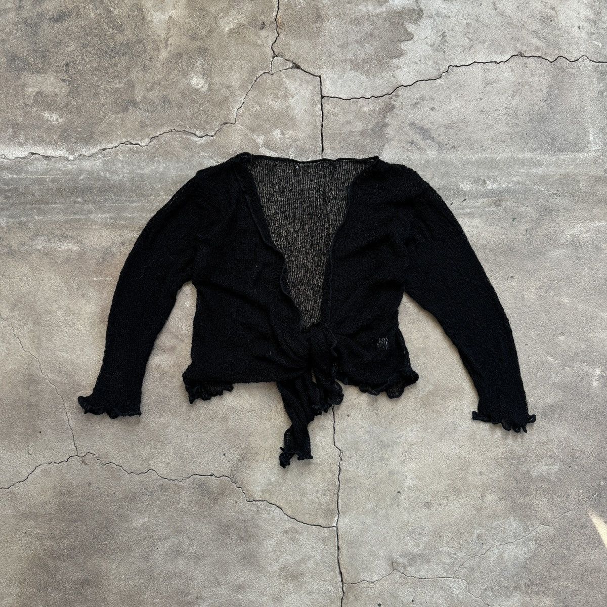 Vintage Vintage Y2K Knited Rayon Blouse Issue Miyake Style Size S / US 4 / IT 40 - 1 Thumbnail