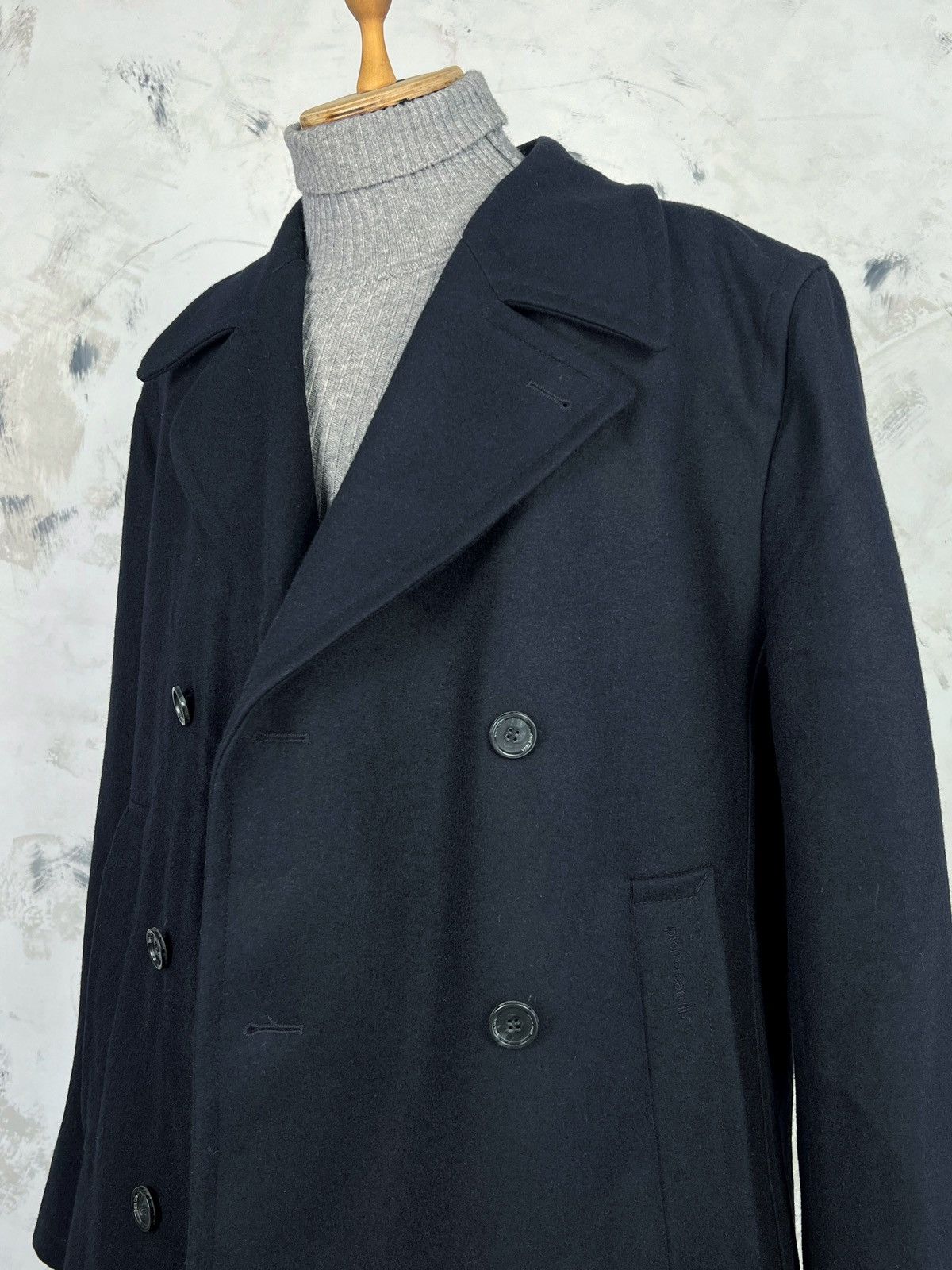 Pierre Cardin Pierre Cardin Navy Blue Coat Jacket Size L 52 Size US L / EU 52-54 / 3 - 3 Thumbnail