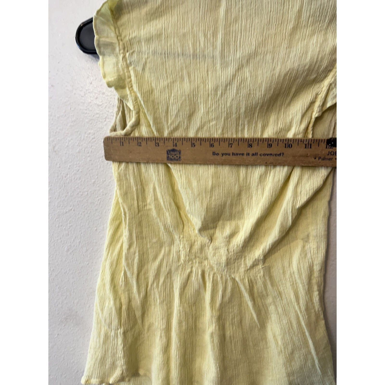Gloria Vanderbilt VINTAGE Gloria Vanderbilt Women's Tank Top Small Yellow Sleeveless Linen V-Neck 80s Casual Office Size S / US 4 / IT 40 - 5 Thumbnail