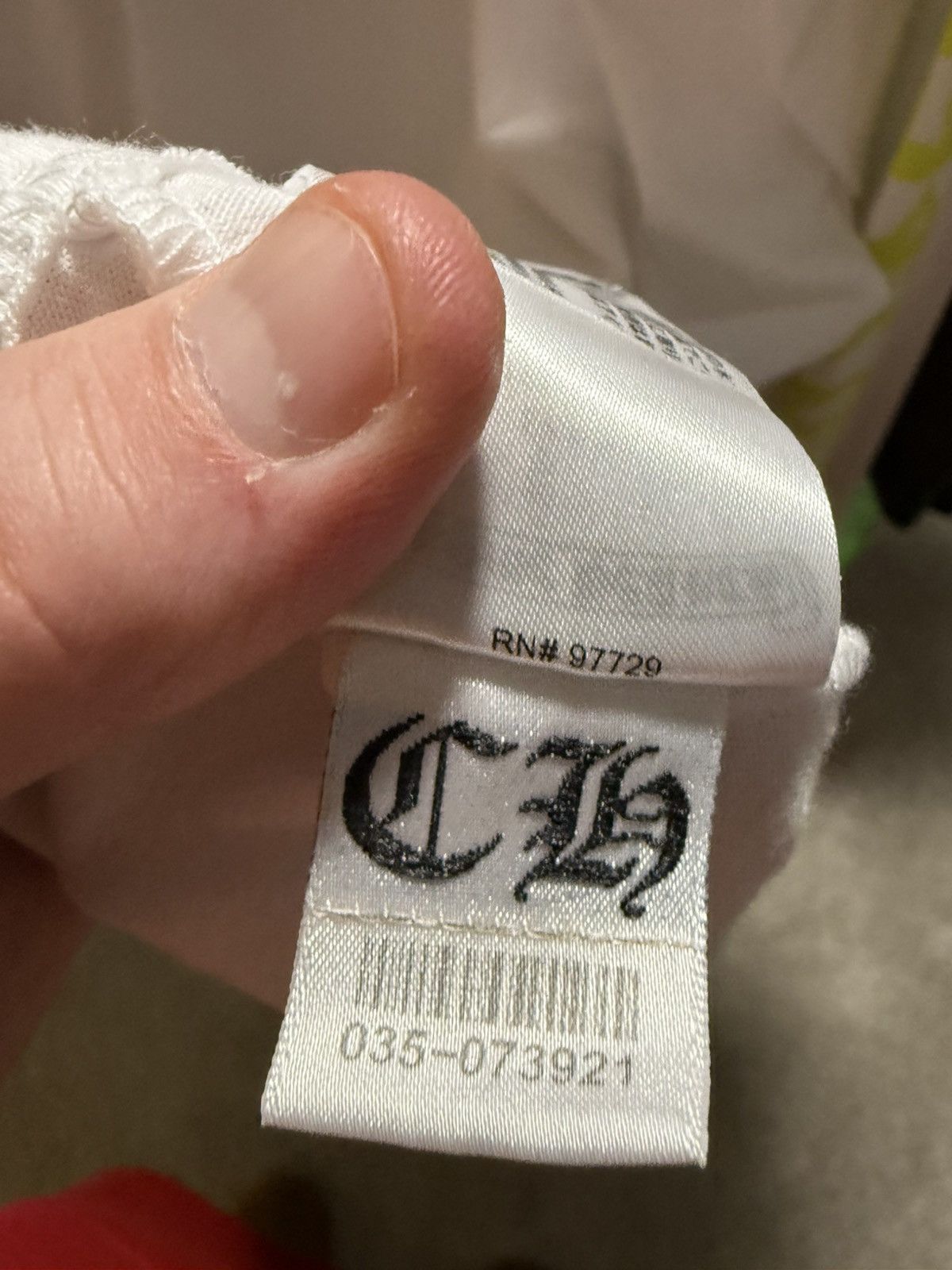 Chrome Hearts Chrome Hearts White/Acidic Green Longlseeve Size US L / EU 52-54 / 3 - 6 Thumbnail