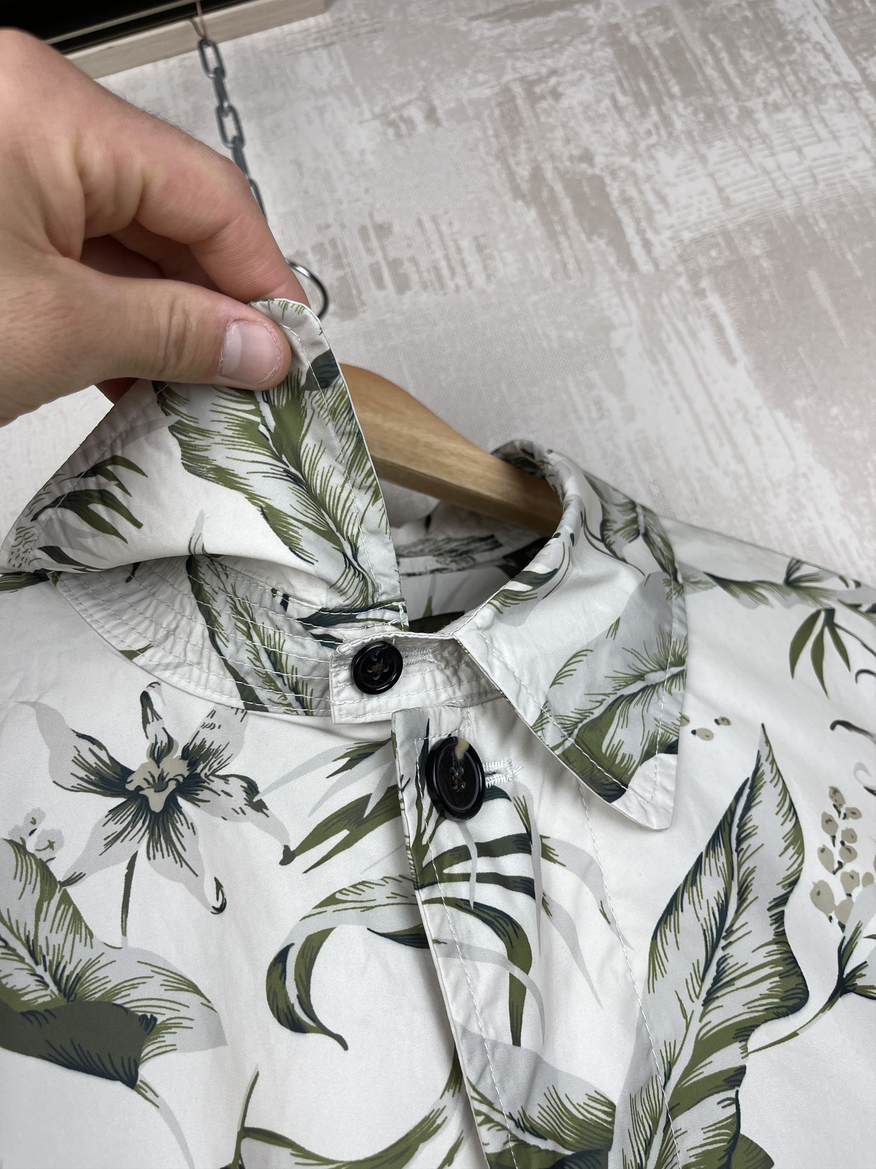 Scotch & Soda SCOTCH & SODA Tropic Pattern Lightweight Long Jacket Size US L / EU 52-54 / 3 - 5 Thumbnail