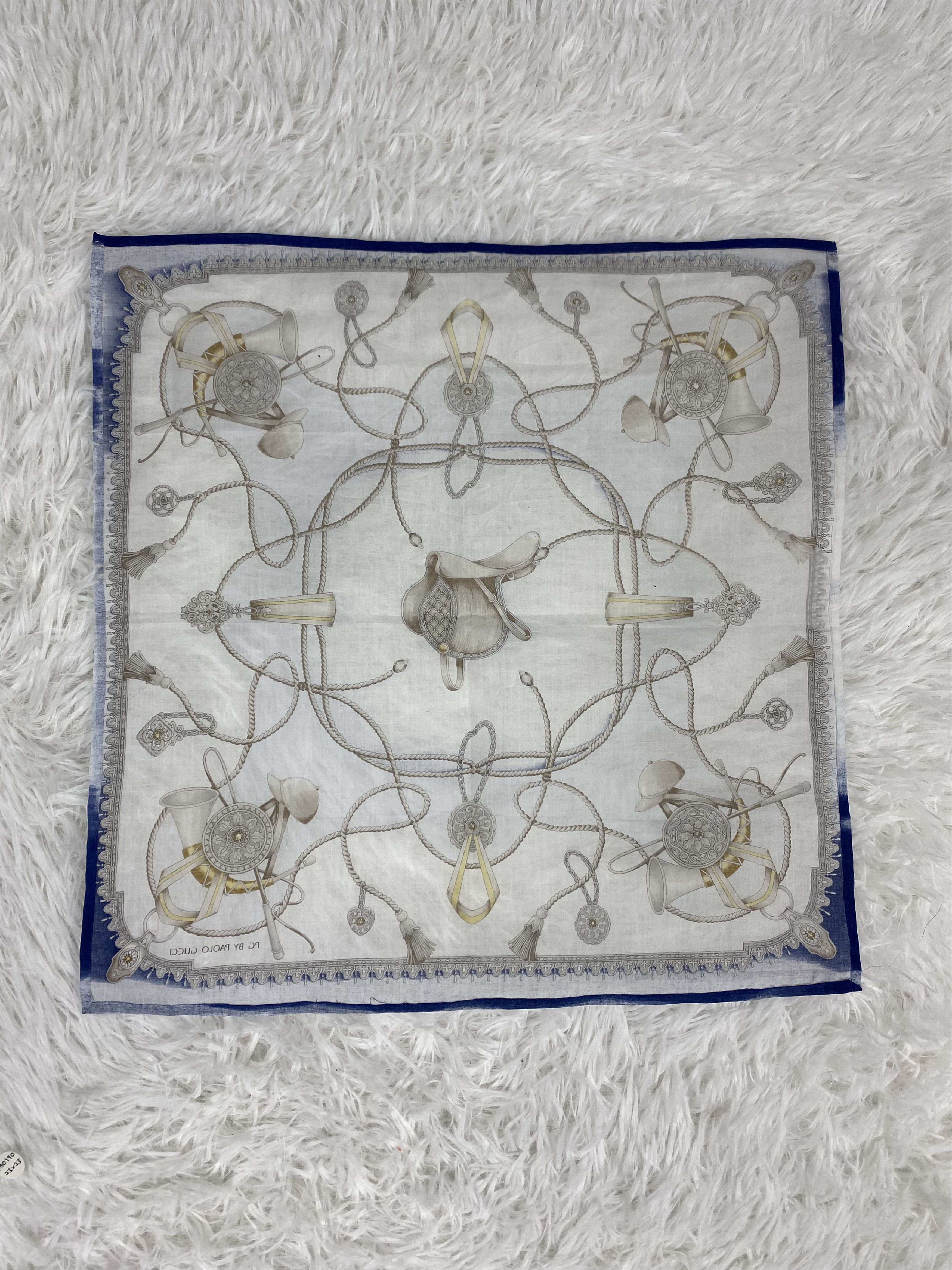 Paolo Gucci × Vintage Vintage Paolo Gucci Handkerchief Neckerchief PH0169 Size ONE SIZE - 4 Thumbnail