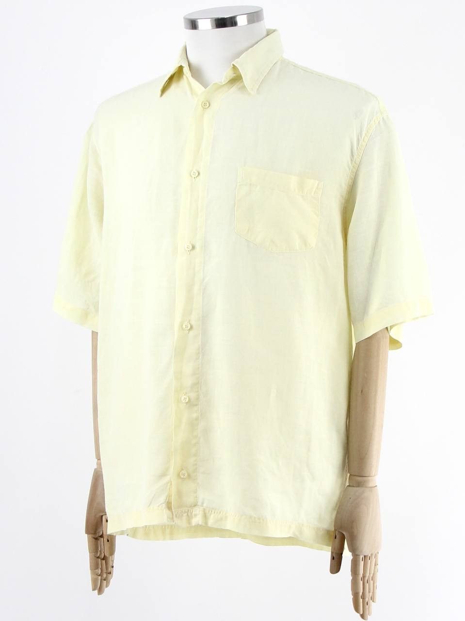 Ermenegildo Zegna ERMENEGILDO ZEGNA Soft linen shirt with short sleeves Size US L / EU 52-54 / 3 - 2 Thumbnail
