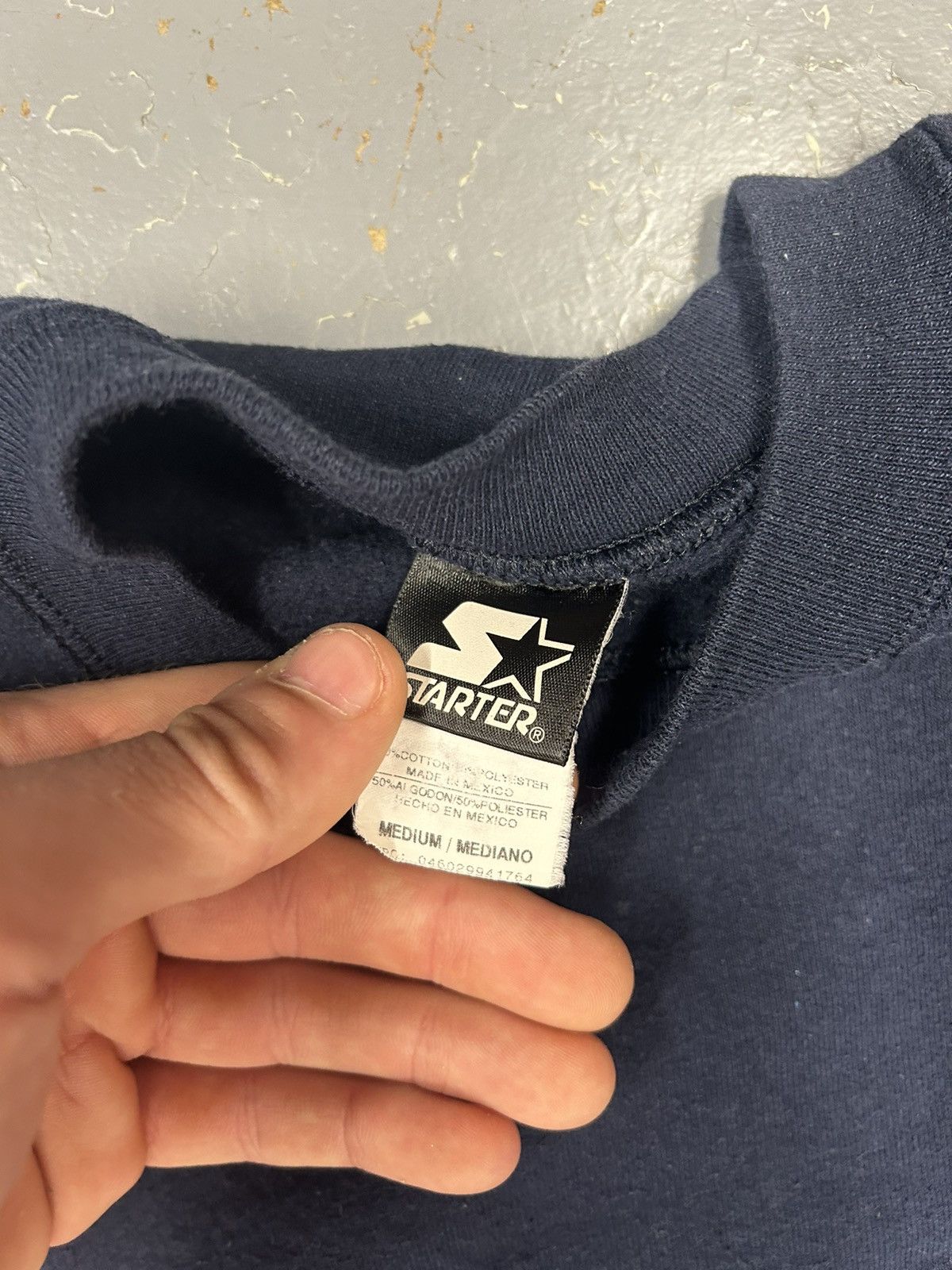 Starter × Vintage Crazy Vintage 90s Essential Starter Pullover Navy Crewneck Size US M / EU 48-50 / 2 - 3 Thumbnail