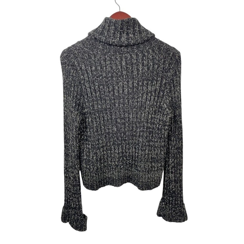 Free People Free People Black Marled Twisted Cable Knit Jumper Size M Size M / US 6-8 / IT 42-44 - 6 Thumbnail