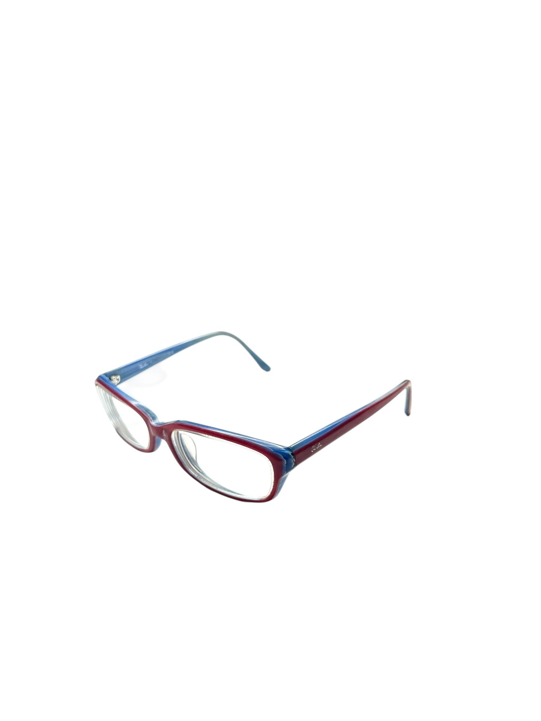 RayBan RayBan Oval Blue Red Vintage Glasses Size ONE SIZE - 2 Thumbnail