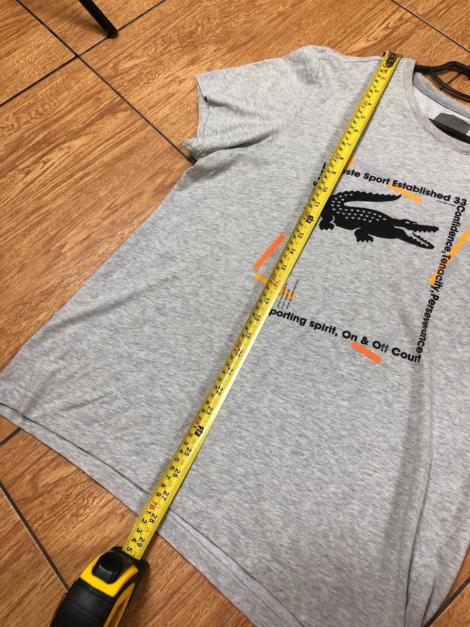 Lacoste Lacoste Sport Short Sleeve T-Shirt Casual Big Print Logo Size US L / EU 52-54 / 3 - 7 Thumbnail
