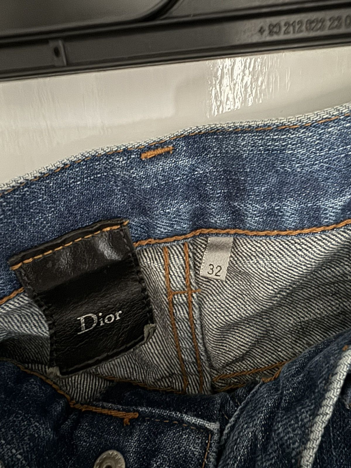 Dior Hedi Slimane 2006-2007 Blue Clawmark Jeans Size US 32 / EU 48 - 7 Thumbnail