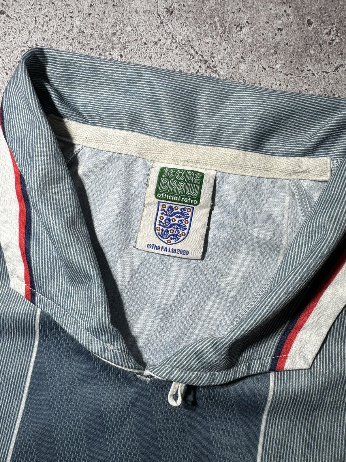 Vintage England vintage Score Draw Retro Football Jersey T-shirt Size US M / EU 48-50 / 2 - 4 Thumbnail