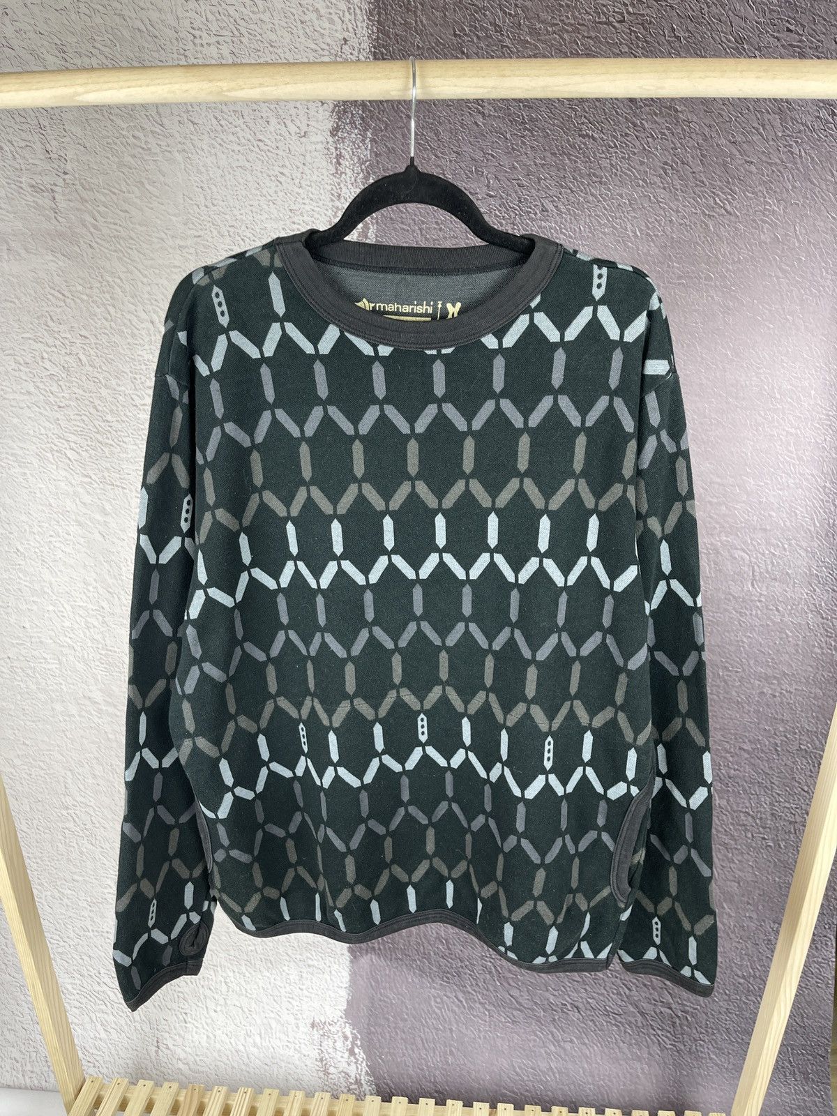 Maharishi Maharishi x Hardy Blechman geometrical pattern sweatshirt Size US XL / EU 56 / 4 - 2 Thumbnail
