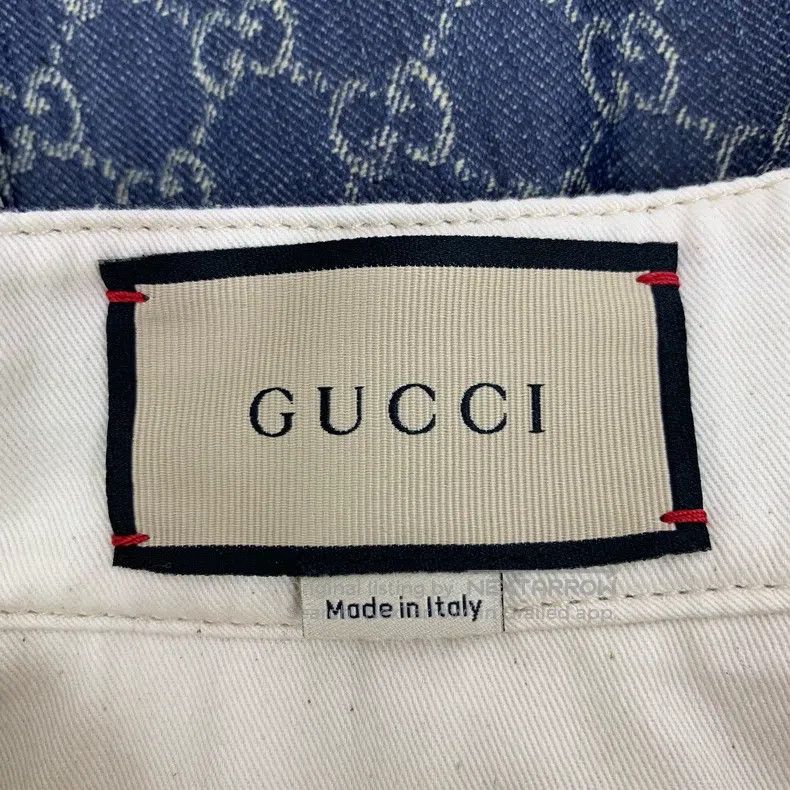 Gucci Gucci Dark blue logo jacquard full print cotton casual wor Size US 28 / EU 44 - 6 Thumbnail