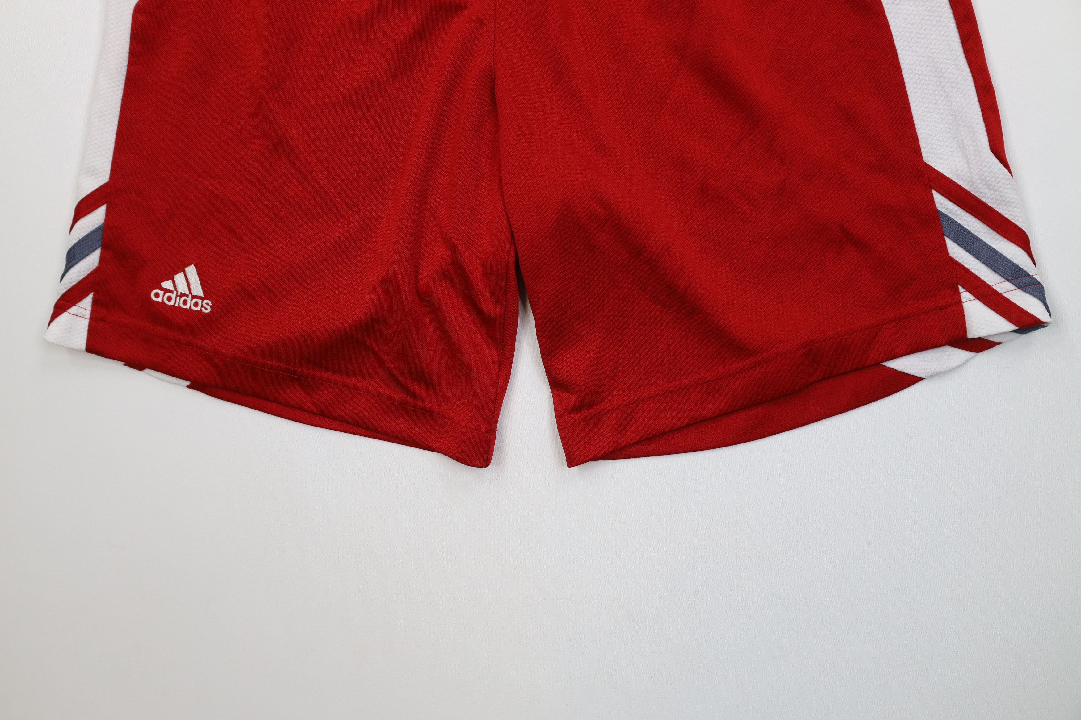 Adidas Vintage Adidas Running Jogging Soccer Shorts Red Polyester Size US 32 / EU 48 - 4 Thumbnail