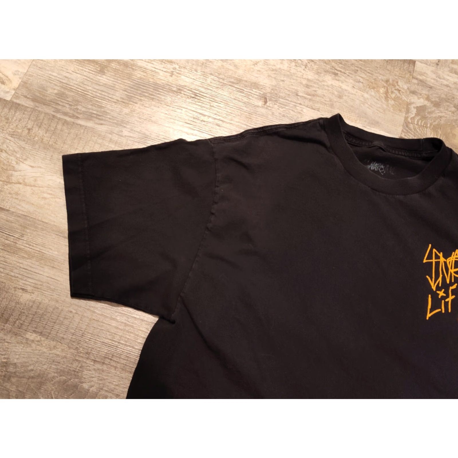 Vintage Gnarcotic T-Shirt Hip Hop Graphic Print Short Sleeve Mens XL Black 2 Sided Logo Distressed 2000s Style Size US XL / EU 56 / 4 - 6 Thumbnail