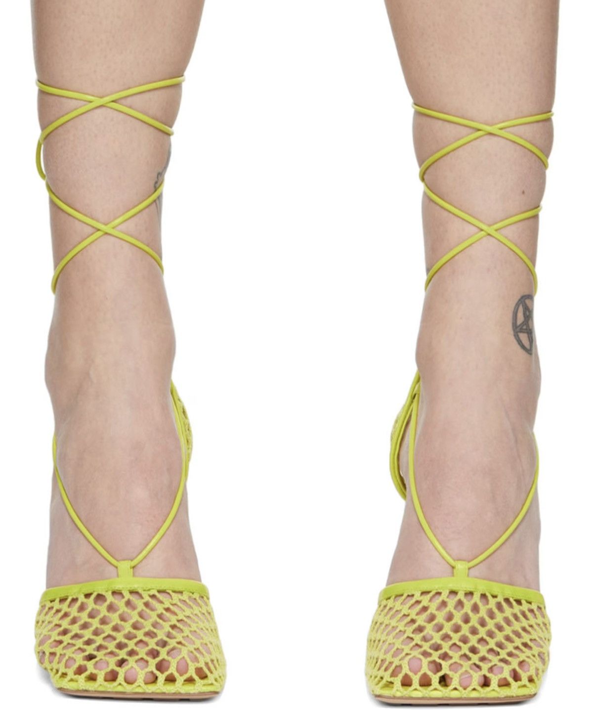 Bottega Veneta BOTTEGA VENETA Green Stretch Heels Size US 6 / IT 36 - 1 Thumbnail