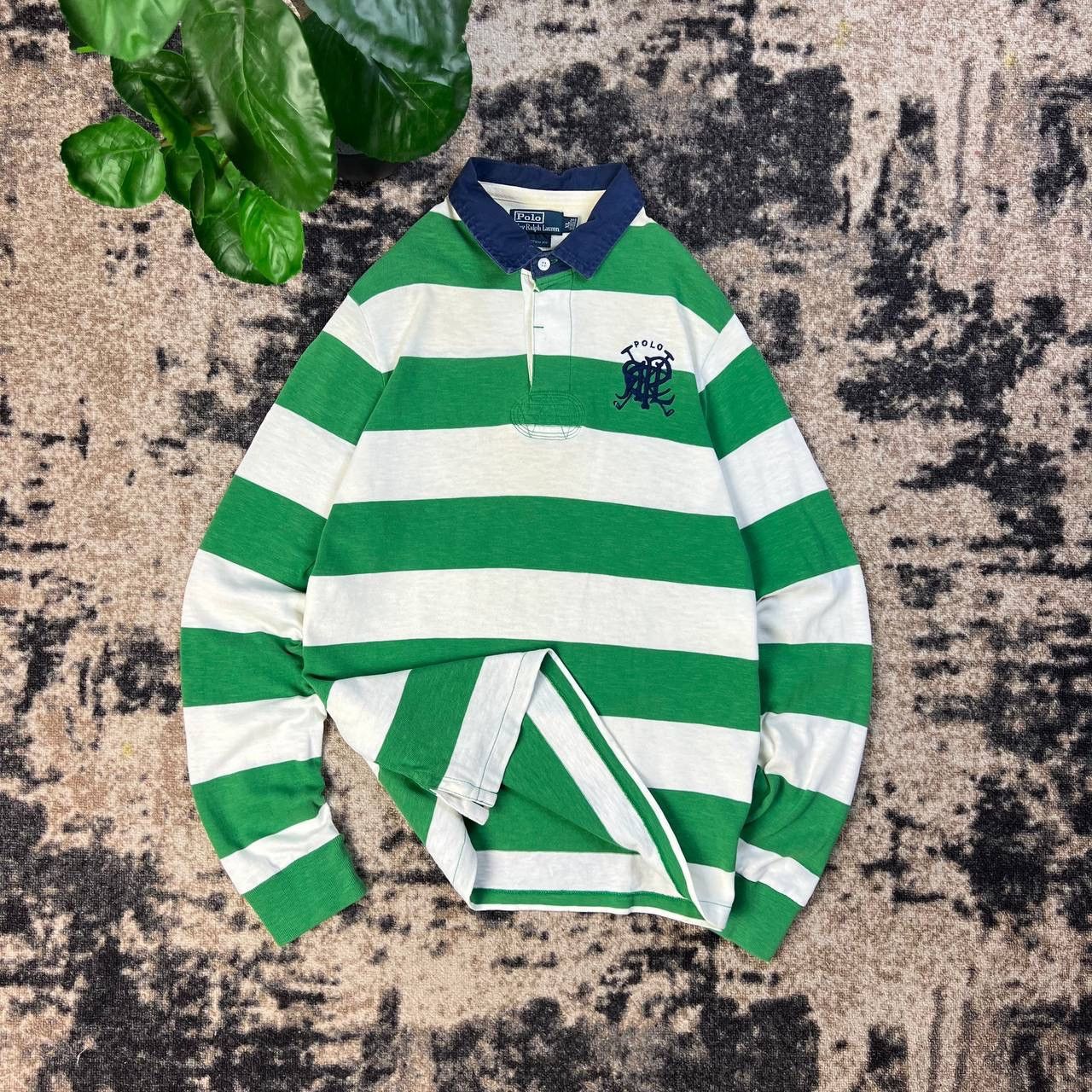 Polo Ralph Lauren Polo Ralph Lauren Vintage Y2K Big Logo Rugby Long Sleeve Size US XL / EU 56 / 4 - 1 Thumbnail