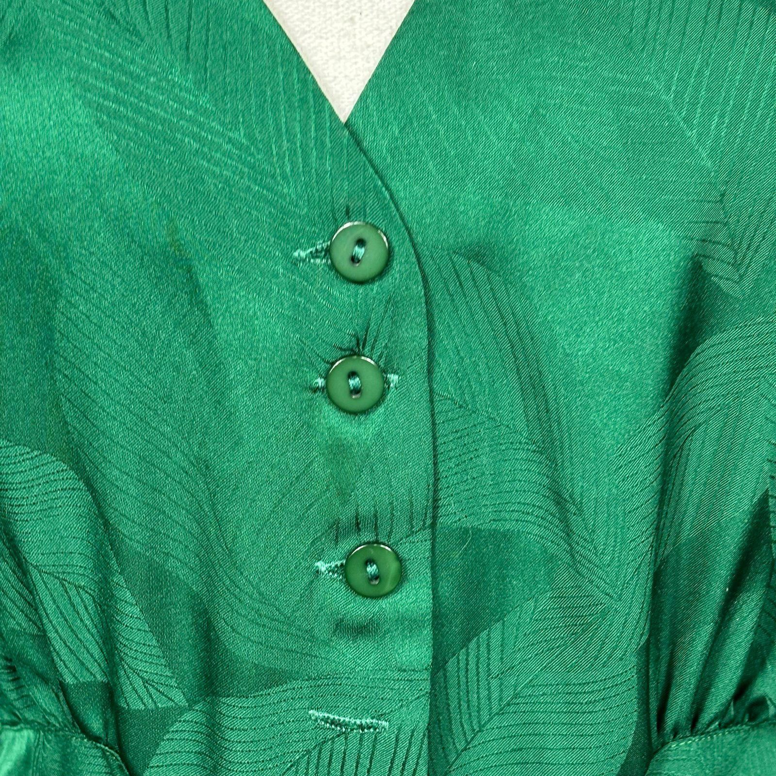 Other Flying Tomato Green Tie-Front Blouse Large Size L / US 10 / IT 46 - 9 Thumbnail