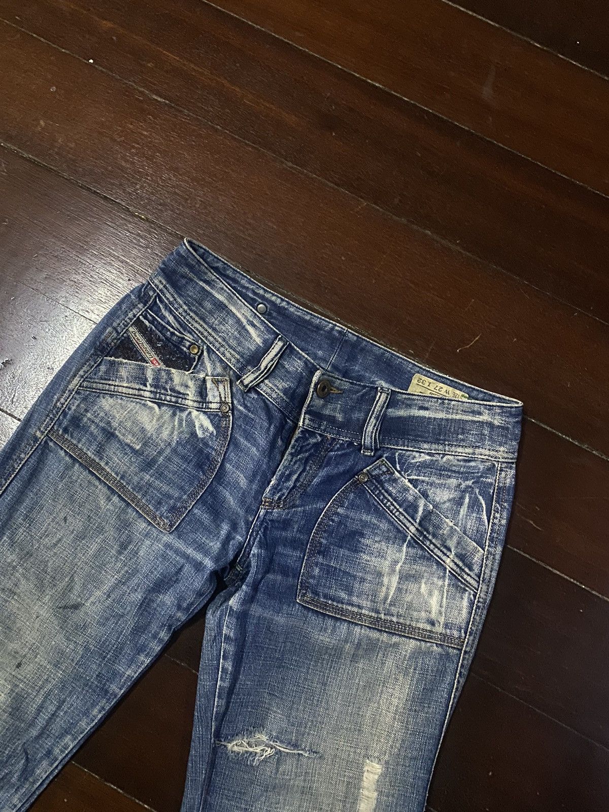 Designer × Diesel Fire 🔥 DIESEL RECKFLY made in italy distressed nice faded Size 30" / US 8 / IT 44 - 6 Thumbnail