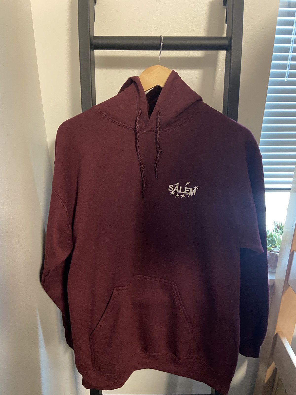 S4LEM S4LEM MIDWEST HOODIE BURGUNDY MEDIUM | Grailed