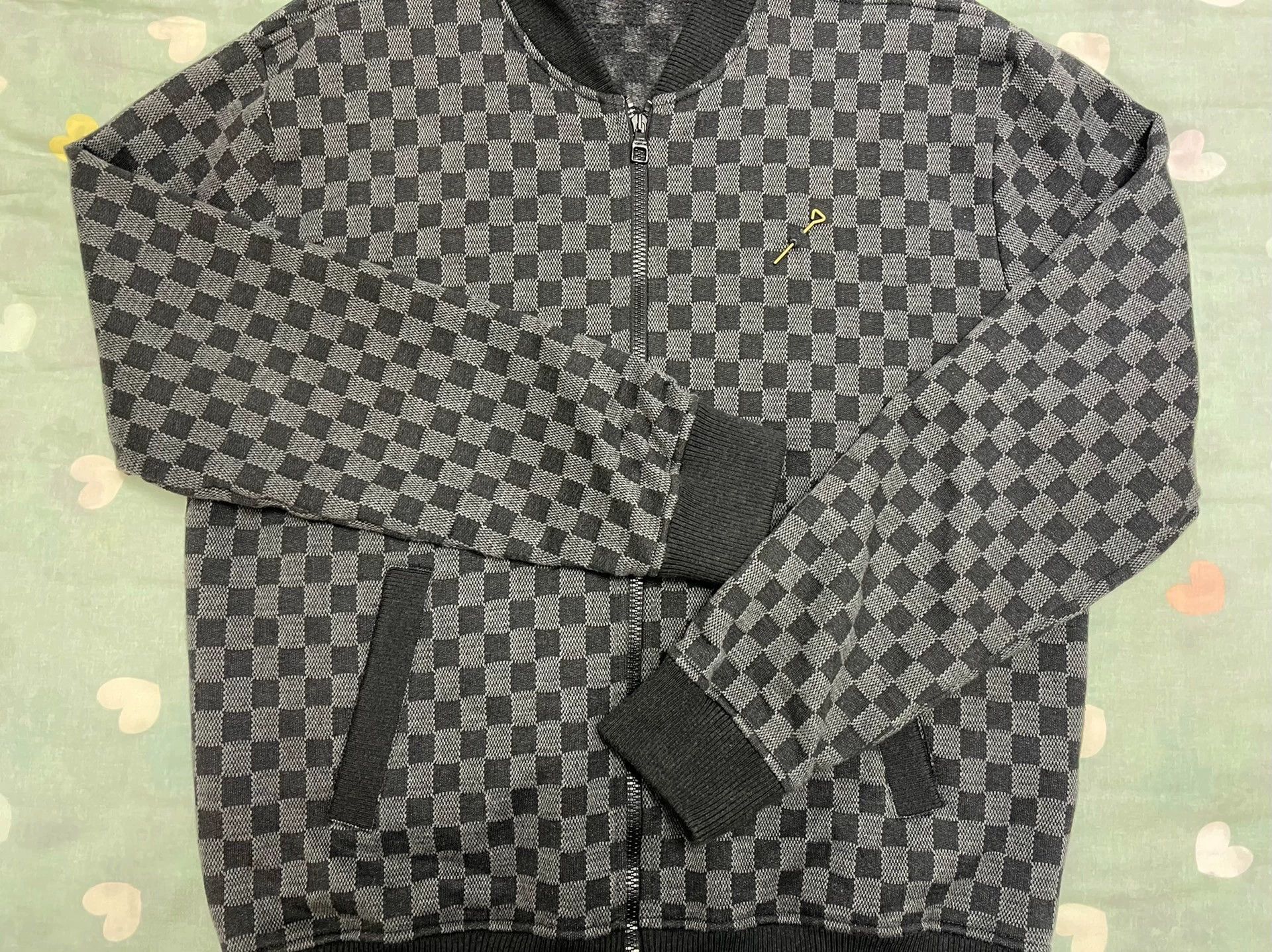 Louis Vuitton LV Damier Black Men's XL Regular Fit Jacket Size US XL / EU 56 / 4 - 3 Thumbnail