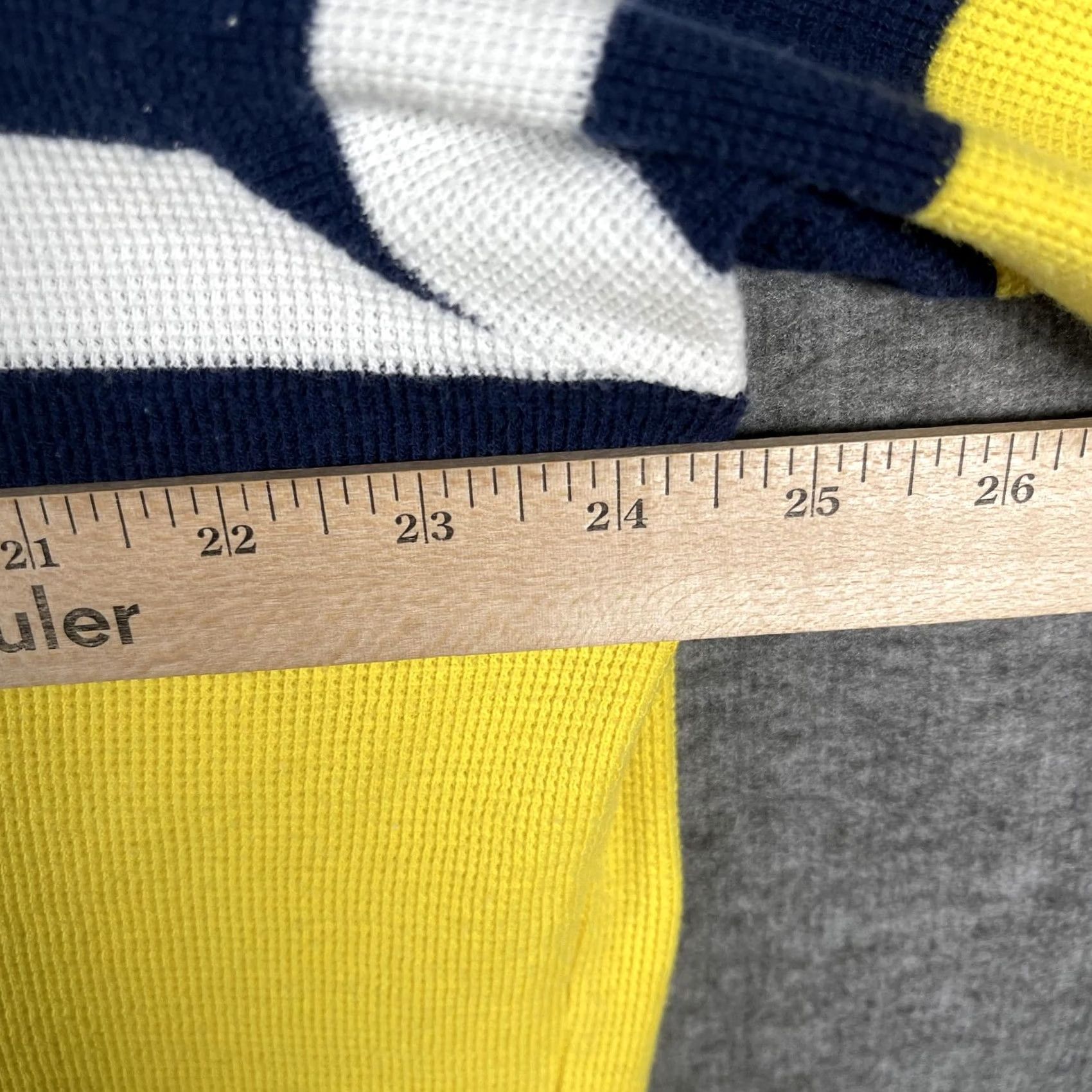Polo Ralph Lauren VINTAGE Polo Sport Ralph Lauren Polo Shirt Mens L White Navy Yellow 90s Size US L / EU 52-54 / 3 - 7 Thumbnail
