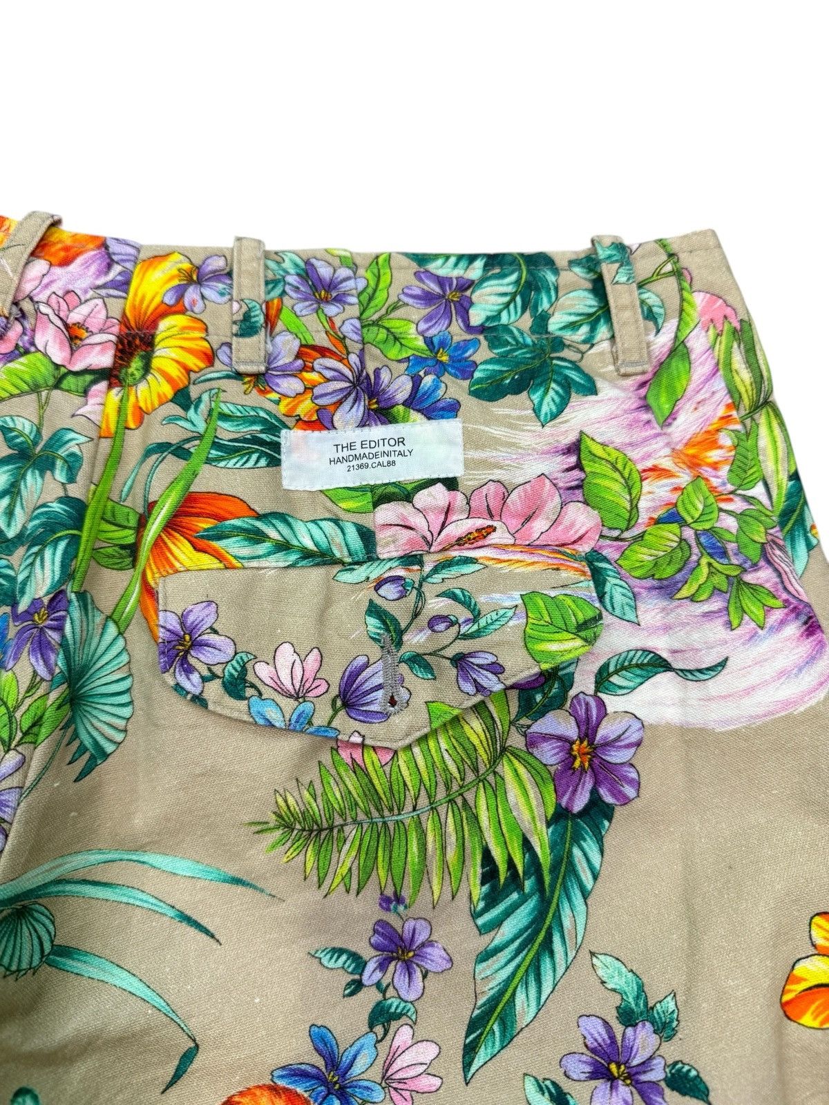 Handmade THE EDITOR FLORAL SHORT PANT Size US 31 - 7 Thumbnail