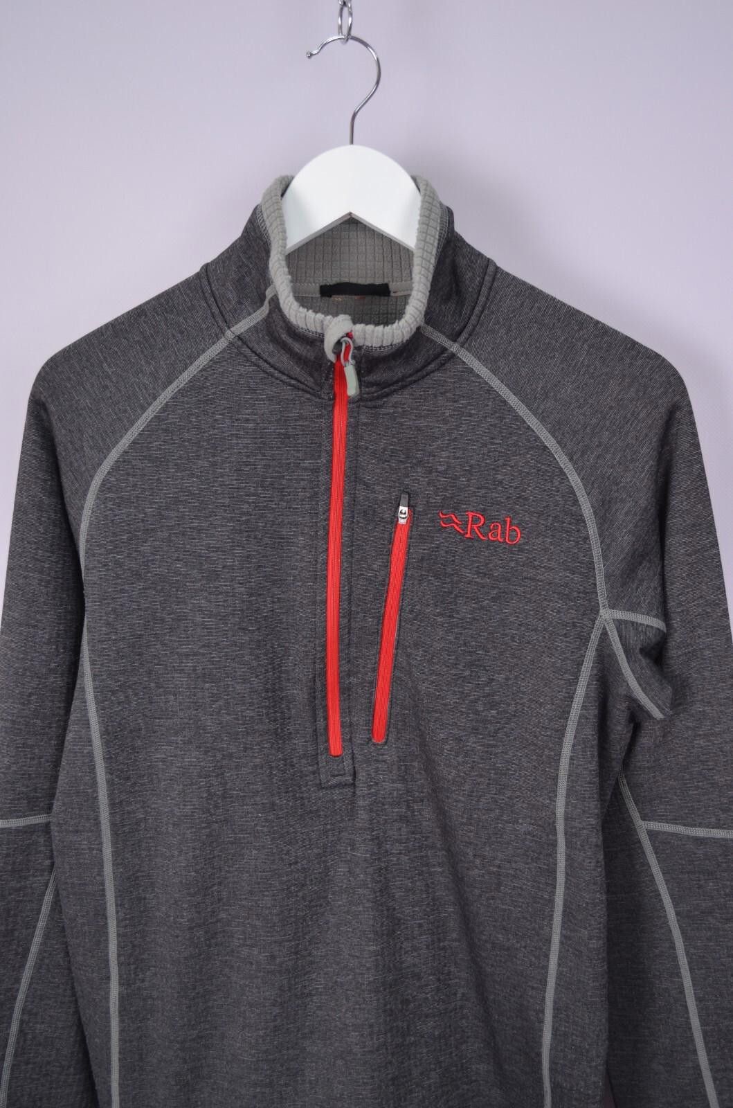 Rab RAB Nucleus Pull-on Mens Fleece Jacket Size S Grey 1/4 Zip Size US S / EU 44-46 / 1 - 2 Thumbnail