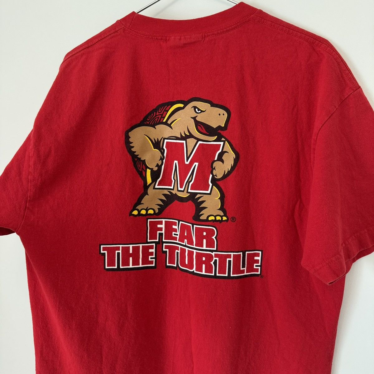Vintage Vtg 2000s University of Maryland Terps College Tee UMD Y2K Size US L / EU 52-54 / 3 - 6 Thumbnail
