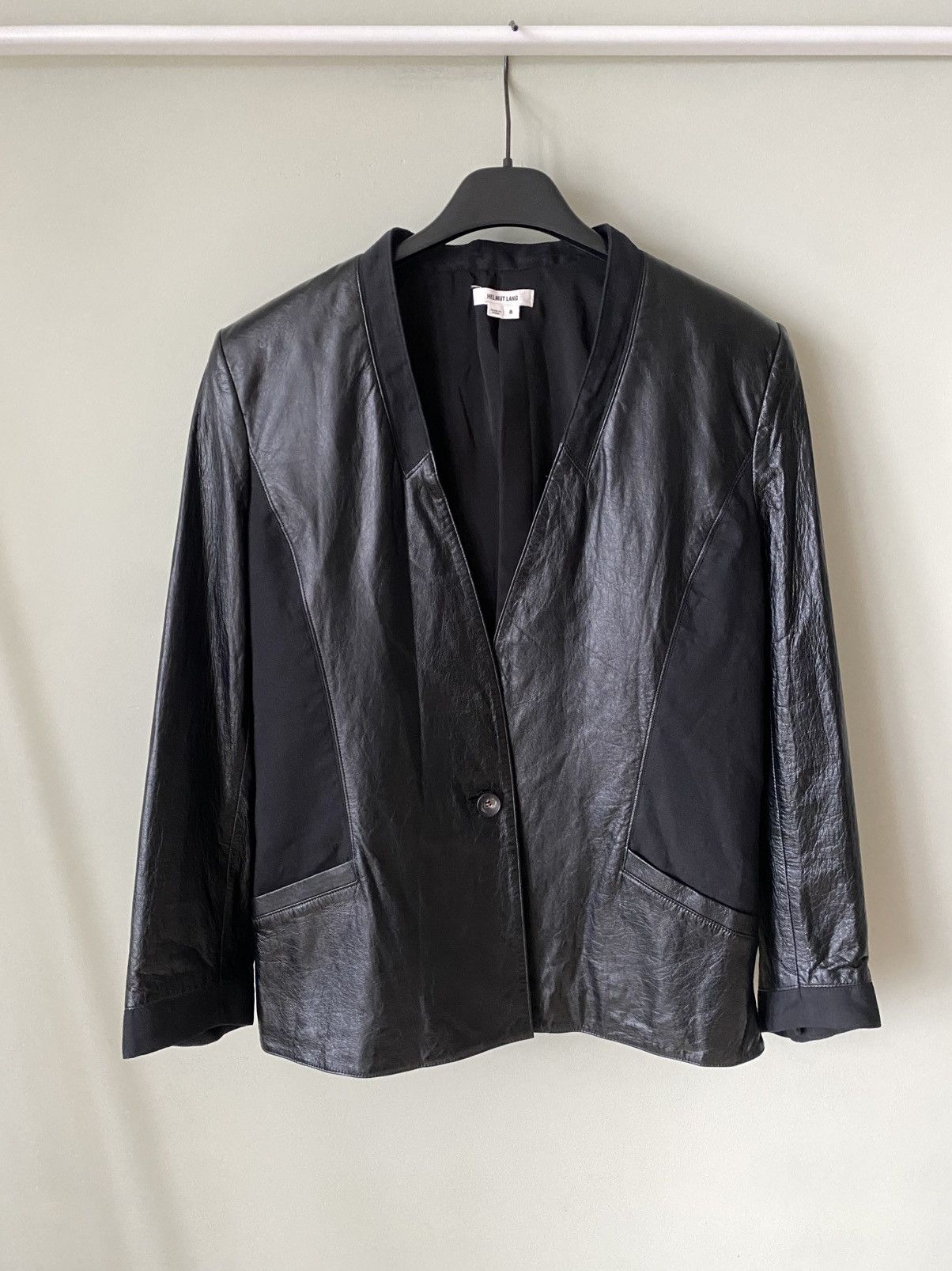 Helmut Lang Helmut Lang lamb leather jacket blazer Size M / US 6-8 / IT 42-44 - 1 Thumbnail