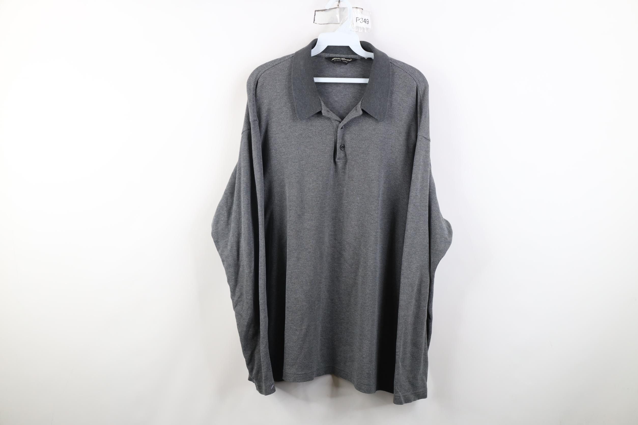 Eddie Bauer Vintage 90s Eddie Bauer Knit Collared Long Sleeve Polo Shirt Size US XL / EU 56 / 4 - 1 Thumbnail