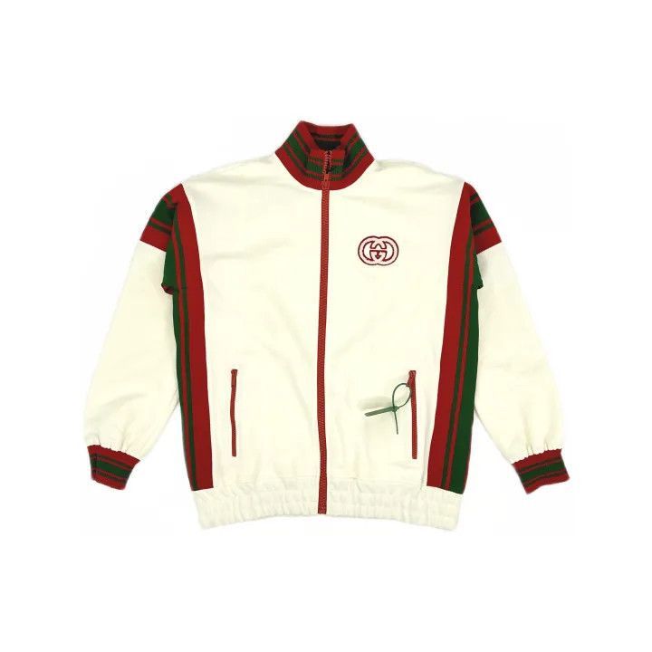 Gucci Gucci SS23 Knit Zip-Up Jacket in Ivory-2507 Size L / US 10 / IT 46 - 8 Thumbnail