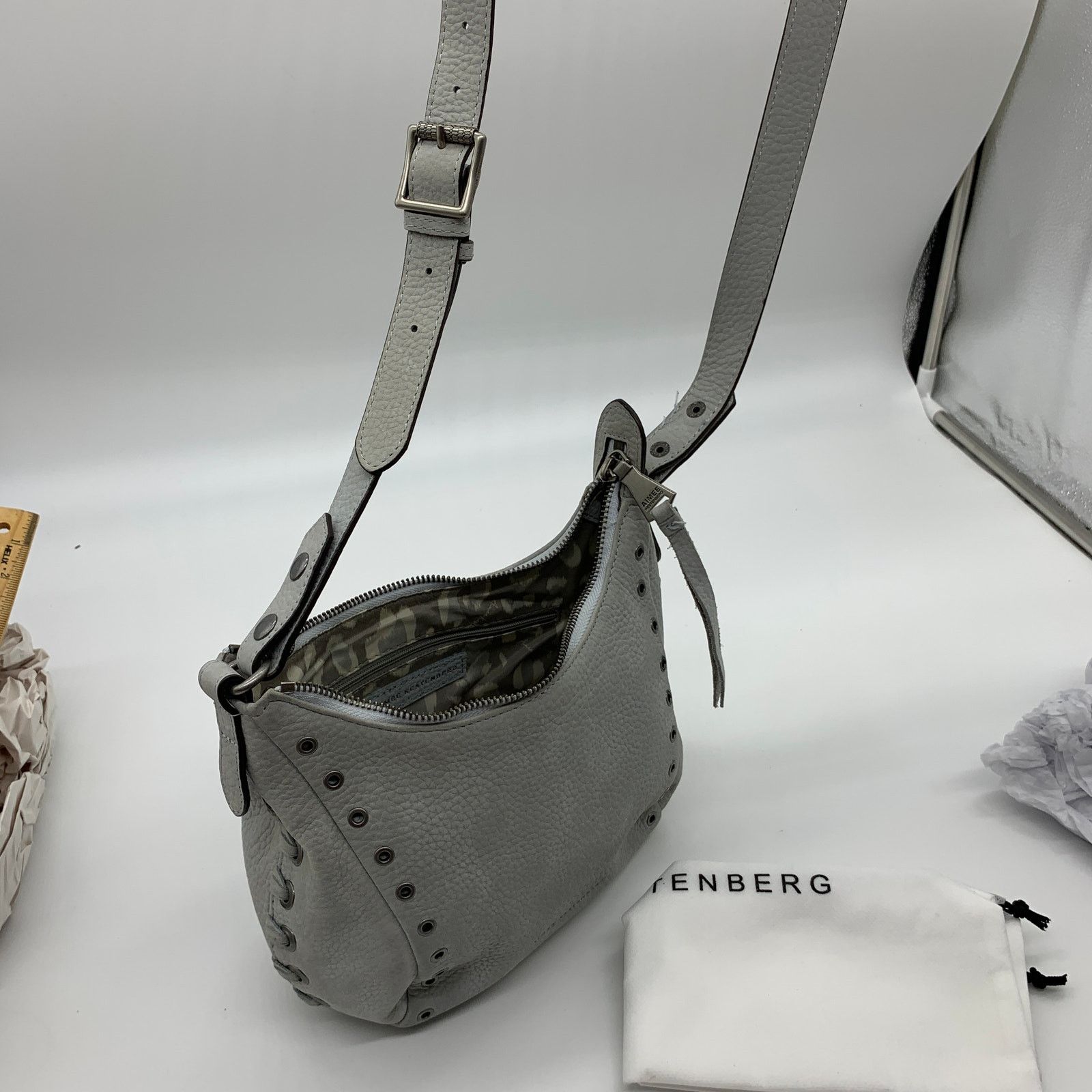 Other Aimee Kestenberg Nubuck Crossbody Purse Austin Vibes Arctic Size ONE SIZE - 13 Thumbnail